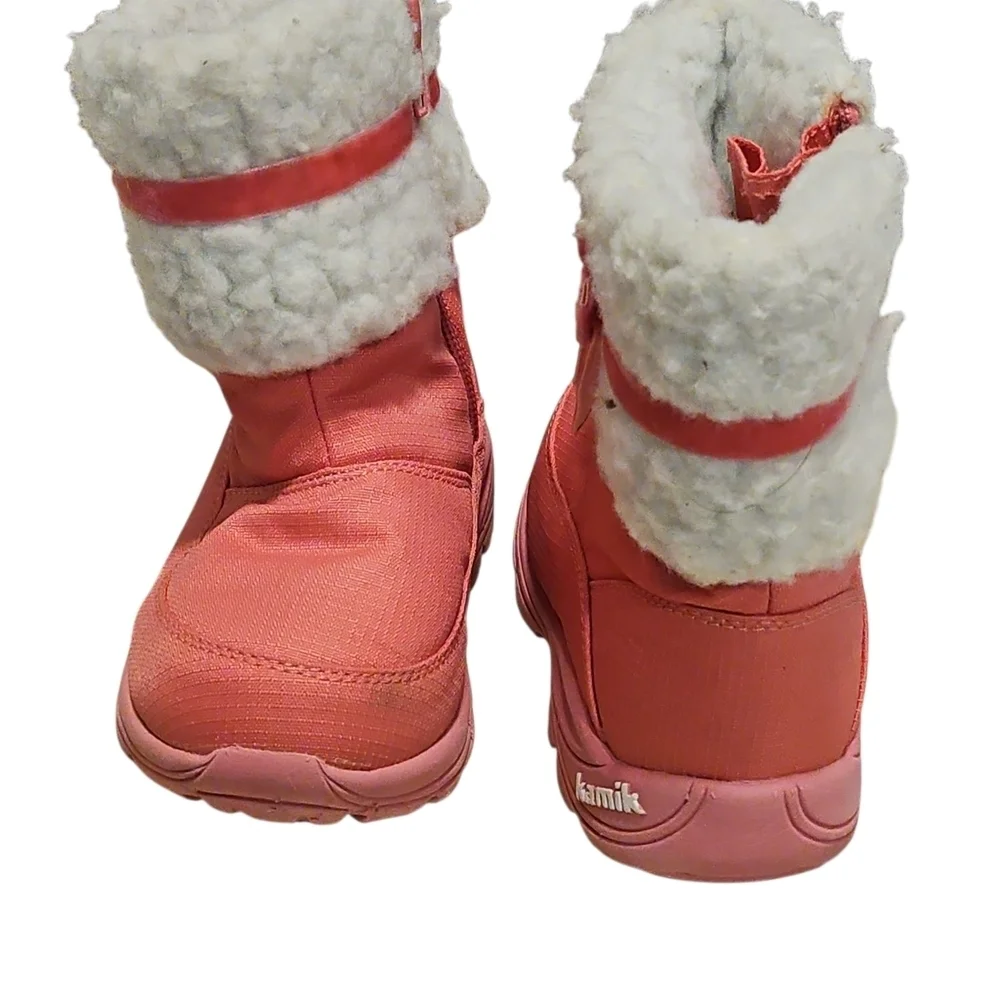 Kamik Pink/White Winter Boots